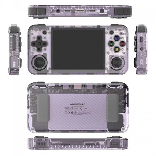 Портативна ретро-ігрова консоль Anbernic RG 35XXH 64GB Transparent Purple купити в Україні: Київ, Львів, Хмельницький, Тернопіль | Низька ціна, відгуки, характеристики від TELEMART фото
