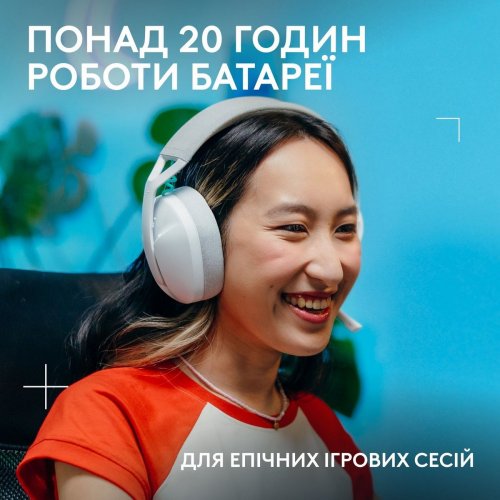 Наушники Logitech G321 Lightspeed Wireless (981-001569) White купить в Украине: Киев, Днепр, Харьков, Одесса  | Низкая цена, отзывы, характеристики от TELEMART фото