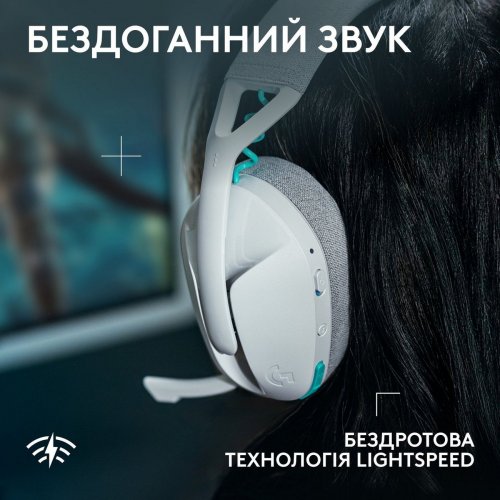 Наушники Logitech G321 Lightspeed Wireless (981-001569) White купить в Украине: Киев, Днепр, Харьков, Одесса  | Низкая цена, отзывы, характеристики от TELEMART фото
