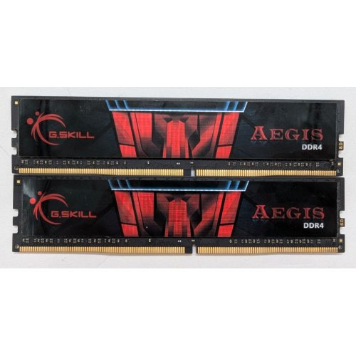 Озу G.Skill DDR4 16GB (2x8GB) 3000Mhz Aegis (F4-3000C16D-16GISB) (Восстановлено продавцом, 805673) купить в Украине: Киев, Днепр, Харьков, Одесса  | Проверка совместимости, низкая цена, отзывы, характеристики от TELEMART фото