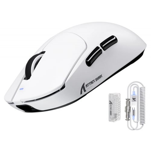 Мышка Attack Shark X8 Ultra Wireless (AS-6972792471839-W) White купить в Украине: Киев, Днепр, Харьков, Одесса  | Низкая цена, отзывы, характеристики от TELEMART фото