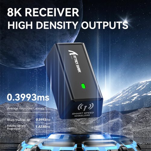 Мышка Attack Shark R6 Wireless (AS-6972792470412-W) White купить в Украине: Киев, Днепр, Харьков, Одесса  | Низкая цена, отзывы, характеристики от TELEMART фото
