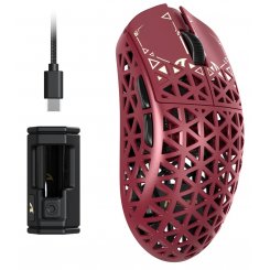 Миша Attack Shark R5 Ultra Wireless (AS-6972792470719-R) Red / 42000 DPI / 125/250/500/1000/2000/4000/8000 Гц / Pixart