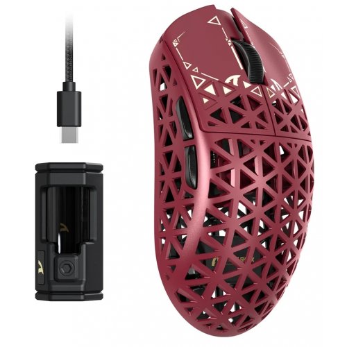 Мышка Attack Shark R5 Ultra Wireless (AS-6972792470719-R) Red купить в Украине: Киев, Днепр, Харьков, Одесса  | Низкая цена, отзывы, характеристики от TELEMART фото