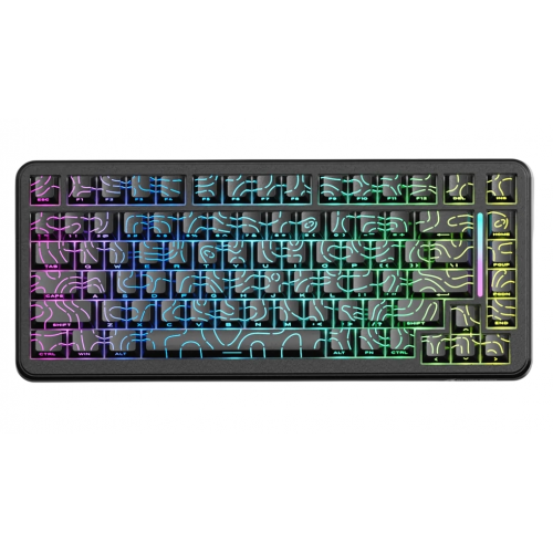 Клавіатура Attack Shark X82 Pro RGB HE Magnetic Switch Wireless (AS-6972792470696-BCL) Black Contour Line купити в Україні: Київ, Львів, Хмельницький, Тернопіль | Низька ціна, відгуки, характеристики від TELEMART фото