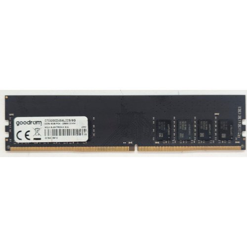 Озп GoodRAM DDR4 8GB 3200Mhz (GR3200D464L22S/8G) (Відновлено продавцем, 805795) купити в Україні: Київ, Львів, Хмельницький, Тернопіль | Перевірка сумісності, низька ціна, відгуки, характеристики від TELEMART фото