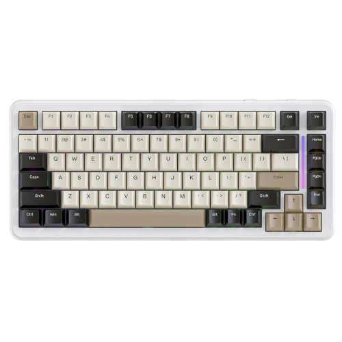 Клавиатура Attack Shark M86 RGB Linear Blueberry Switch Wireless (AS-6972792470474-CW) Cheese White купить в Украине: Киев, Днепр, Харьков, Одесса  | Низкая цена, отзывы, характеристики от TELEMART фото