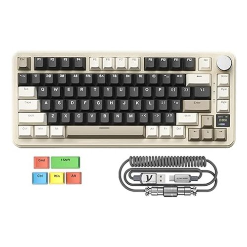 Клавіатура Attack Shark X85 Pro RGB Linear Blueberry Switch Wireless (AS-6972792470368-CW) Cheese White купити в Україні: Київ, Львів, Хмельницький, Тернопіль | Низька ціна, відгуки, характеристики від TELEMART фото