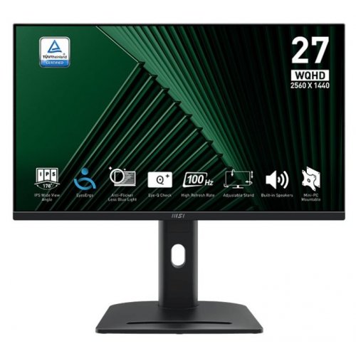 Монітор MSI 27" PRO MP275QPG Black купити в Україні: Київ, Львів, Хмельницький, Тернопіль | Низька ціна, відгуки, характеристики від TELEMART фото