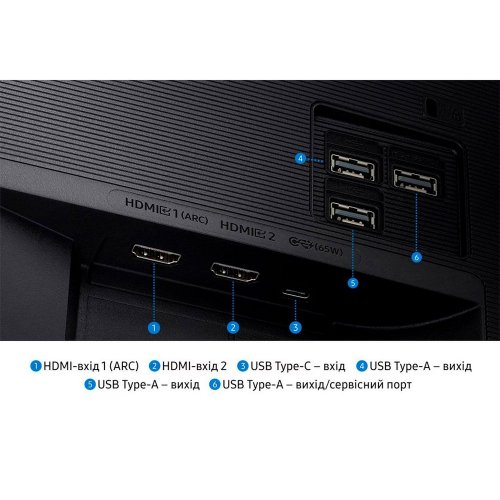 Монітор Samsung 32" Smart M70F (LS32FM702UIXUA) Black купити в Україні: Київ, Львів, Хмельницький, Тернопіль | Низька ціна, відгуки, характеристики від TELEMART фото
