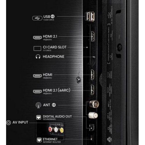 Телевізор Hisense 55" 55A6Q Black купити в Україні: Київ, Львів, Хмельницький, Тернопіль | Низька ціна, відгуки, характеристики від TELEMART фото