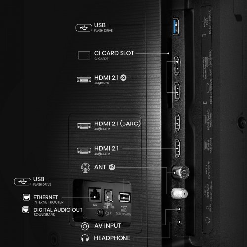 Телевізор Hisense 75" 75E7Q PRO Black купити в Україні: Київ, Львів, Хмельницький, Тернопіль | Низька ціна, відгуки, характеристики від TELEMART фото