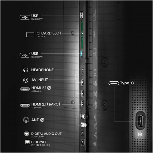 Телевизор Hisense 55" 55U8Q Black купить в Украине: Киев, Днепр, Харьков, Одесса  | Низкая цена, отзывы, характеристики от TELEMART фото