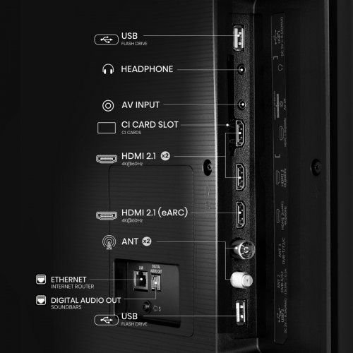 Телевізор Hisense 85" 85A6N Black купити в Україні: Київ, Львів, Хмельницький, Тернопіль | Низька ціна, відгуки, характеристики від TELEMART фото
