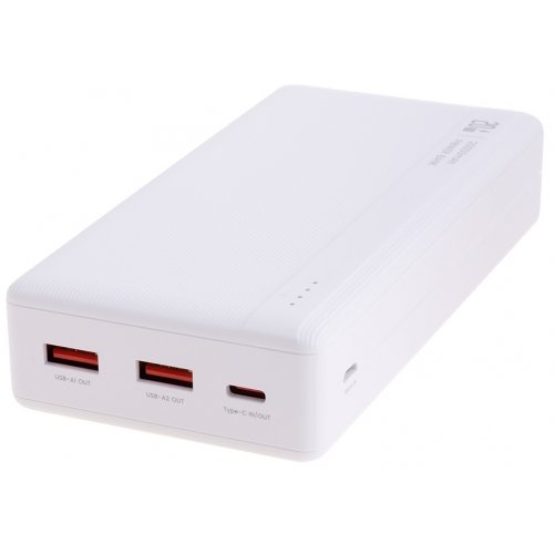 Powerbank Usams US-CD204 20000mAh 20W White купити в Україні: Київ, Львів, Хмельницький, Тернопіль | Низька ціна, відгуки, характеристики від TELEMART фото