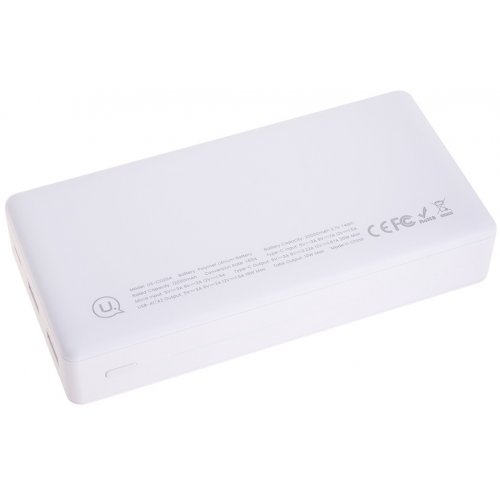 Powerbank Usams US-CD204 20000mAh 20W White купити в Україні: Київ, Львів, Хмельницький, Тернопіль | Низька ціна, відгуки, характеристики від TELEMART фото