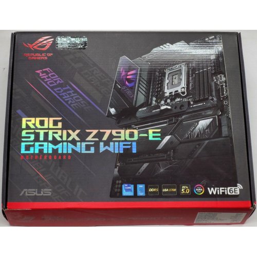 Материнская плата Asus ROG STRIX Z790-E GAMING WIFI (s1700, Intel Z790) (Восстановлено продавцом, 806162) купить в Украине: Киев, Днепр, Харьков, Одесса  | Проверка совместимости, низкая цена, отзывы, характеристики от TELEMART фото
