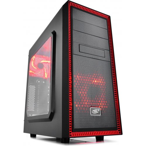 Корпус Deepcool TESSERACT SW RED без БП Black/Red (Восстановлено продавцом, 806169) купить в Украине: Киев, Днепр, Харьков, Одесса  | Проверка совместимости, низкая цена, отзывы, характеристики от TELEMART фото