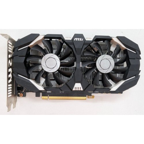 Відеокарта MSI GeForce GTX 1050 Ti Dual Fan OC 4096MB (GTX 1050 TI 4GT OC) (Відновлено продавцем, 806170) купити в Україні: Київ, Львів, Хмельницький, Тернопіль | Перевірка сумісності, низька ціна, відгуки, характеристики від TELEMART фото