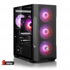 Комп'ютер Dragon Lucky Steel Powered_by MSI (RTX 5050 + R5 5600) Black / AMD Ryzen 5 5600 (3.5-4.4), 6 ядер / RTX 5050 / 32 ГБ (DDR4) / 1024 ГБ (SSD)