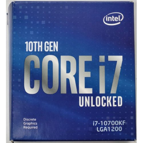 Процесор Intel Core i7-10700KF 3.8(5.1)GHz 16MB s1200 Box (BX8070110700KF) (Відновлено продавцем, 806209) купити в Україні: Київ, Львів, Хмельницький, Тернопіль | Перевірка сумісності, низька ціна, відгуки, характеристики від TELEMART фото