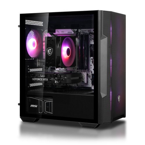 Комп'ютер Dragon Lucky Gold Powered_by MSI (RTX 5060 + R5 7500F) Black купити в Україні: Київ, Львів, Хмельницький, Тернопіль | Низька ціна, відгуки, характеристики від TELEMART фото