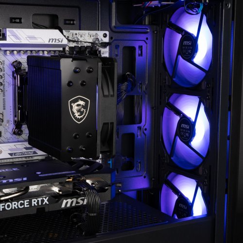 Комп'ютер Dragon Lucky Gold Powered_by MSI (RTX 5060TI + R5 7500F) Black купити в Україні: Київ, Львів, Хмельницький, Тернопіль | Низька ціна, відгуки, характеристики від TELEMART фото