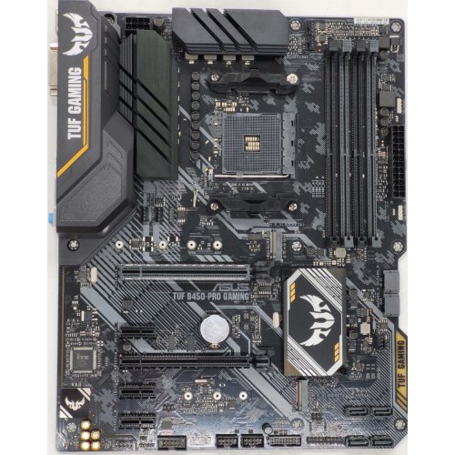 Материнская плата Asus TUF B450-PRO GAMING (sAM4, AMD B450) (Восстановлено продавцом, 806239) купить в Украине: Киев, Днепр, Харьков, Одесса  | Проверка совместимости, низкая цена, отзывы, характеристики от TELEMART фото