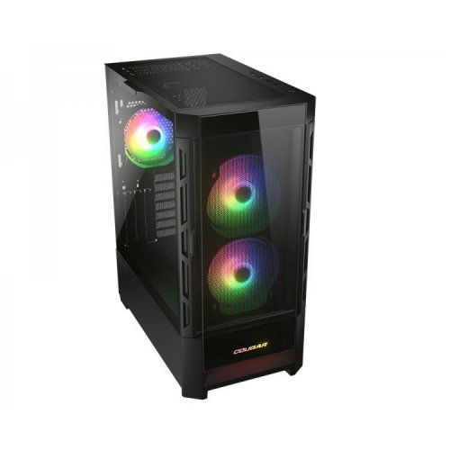 Корпус Cougar Duoface RGB Tempered Glass без БП Black (Восстановлено продавцом, 806240) купить в Украине: Киев, Днепр, Харьков, Одесса  | Проверка совместимости, низкая цена, отзывы, характеристики от TELEMART фото