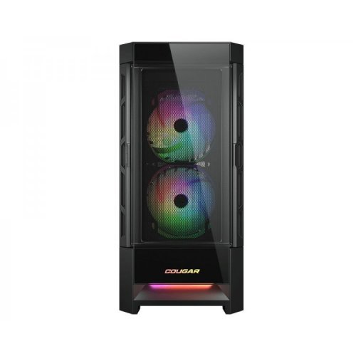 Корпус Cougar Duoface RGB Tempered Glass без БП Black (Восстановлено продавцом, 806240) купить в Украине: Киев, Днепр, Харьков, Одесса  | Проверка совместимости, низкая цена, отзывы, характеристики от TELEMART фото