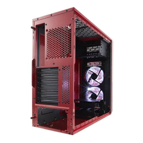 Корпус Fractal Design Focus G Window без БП (FD-CA-FOCUS-RD-W) Red (Восстановлено продавцом, 806258) купить в Украине: Киев, Днепр, Харьков, Одесса  | Проверка совместимости, низкая цена, отзывы, характеристики от TELEMART фото