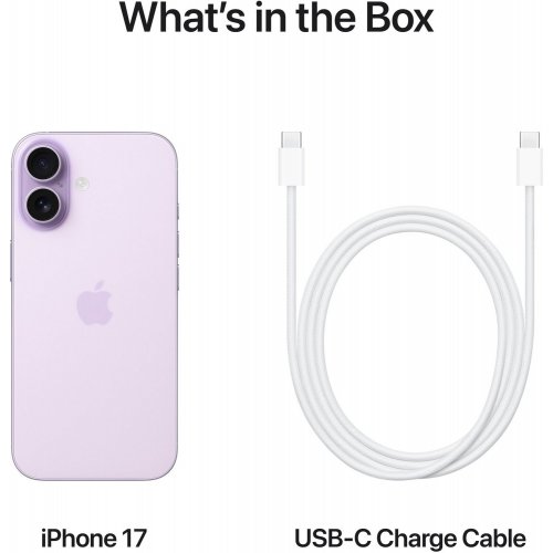 Смартфон Apple iPhone 17 256GB (MG6M4AF/A) Lavender купити в Україні: Київ, Львів, Хмельницький, Тернопіль | Низька ціна, відгуки, характеристики від TELEMART фото
