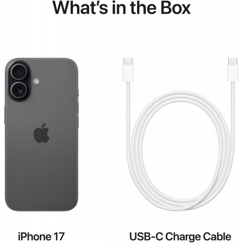 Смартфон Apple iPhone 17 512GB (MG6P4AF/A) Black купити в Україні: Київ, Львів, Хмельницький, Тернопіль | Низька ціна, відгуки, характеристики від TELEMART фото