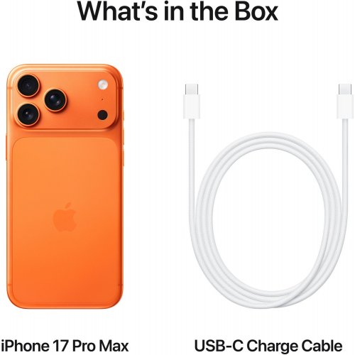 Смартфон Apple iPhone 17 Pro Max 256GB (MFYN4AF/A) Cosmic Orange купити в Україні: Київ, Львів, Хмельницький, Тернопіль | Низька ціна, відгуки, характеристики від TELEMART фото