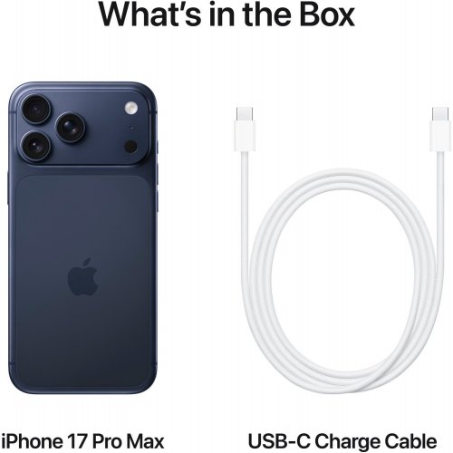 Смартфон Apple iPhone 17 Pro Max 2TB (MG014AF/A) Deep Blue купити в Україні: Київ, Львів, Хмельницький, Тернопіль | Низька ціна, відгуки, характеристики від TELEMART фото