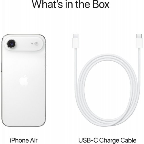 Смартфон Apple iPhone 17 Air 256GB (MG2M4AF/A) Cloud White купити в Україні: Київ, Львів, Хмельницький, Тернопіль | Низька ціна, відгуки, характеристики від TELEMART фото 5 Смартфон Apple iPhone 17 Air 256GB (MG2M4AF/A) Cloud White купити в Україні: Київ, Львів, Хмельницький, Тернопіль | Низька ціна, відгуки, характеристики від TELEMART фото