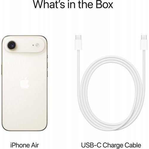 Смартфон Apple iPhone 17 Air 256GB (MG2N4AF/A) Light Gold купити в Україні: Київ, Львів, Хмельницький, Тернопіль | Низька ціна, відгуки, характеристики від TELEMART фото 5 Смартфон Apple iPhone 17 Air 256GB (MG2N4AF/A) Light Gold купити в Україні: Київ, Львів, Хмельницький, Тернопіль | Низька ціна, відгуки, характеристики від TELEMART фото