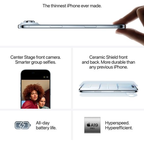 Смартфон Apple iPhone Air 1TB (MG2X4AF/A) Cloud White купити в Україні: Київ, Львів, Хмельницький, Тернопіль | Низька ціна, відгуки, характеристики від TELEMART фото
