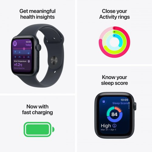 Смарт-часы Apple Watch SE 3 GPS + Cellular 40mm Starlight Aluminium Case with Starlight Sport Band - M/L (MEP74RK/A) купить в Украине: Киев, Днепр, Харьков, Одесса  | Низкая цена, отзывы, характеристики от TELEMART фото