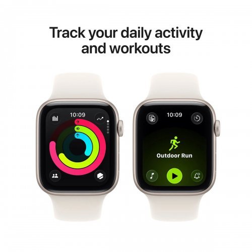 Смарт-часы Apple Watch SE 3 GPS + Cellular 40mm Starlight Aluminium Case with Starlight Sport Band - M/L (MEP74RK/A) купить в Украине: Киев, Днепр, Харьков, Одесса  | Низкая цена, отзывы, характеристики от TELEMART фото