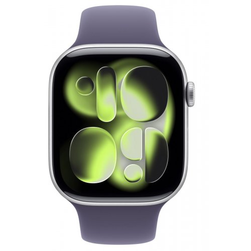 Смарт-часы Apple Watch Series 11 GPS + Cellular 42mm Silver Aluminium Case with Purple Fog Sport Band - M/L (MF8J4RK/A) купить в Украине: Киев, Днепр, Харьков, Одесса  | Низкая цена, отзывы, характеристики от TELEMART фото