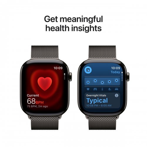 Смарт-часы Apple Watch Series 11 GPS + Cellular 42mm Slate Titanium Case with Slate Milanese Loop (MF8U4RK/A) купить в Украине: Киев, Днепр, Харьков, Одесса  | Низкая цена, отзывы, характеристики от TELEMART фото