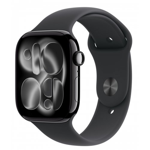 Смарт-годинник Apple Watch Series 11 GPS + Cellular 46mm Jet Black Aluminium Case with Black Sport Band - S/M (MFC24RK/A) купити в Україні: Київ, Львів, Хмельницький, Тернопіль | Низька ціна, відгуки, характеристики від TELEMART фото