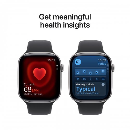 Смарт-часы Apple Watch Series 11 GPS + Cellular 46mm Space Grey Aluminium Case with Black Sport Band - S/M (MFC94RK/A) купить в Украине: Киев, Днепр, Харьков, Одесса  | Низкая цена, отзывы, характеристики от TELEMART фото