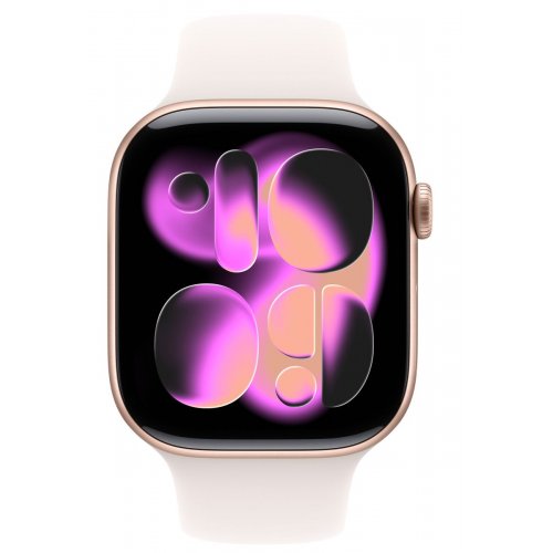 Смарт-часы Apple Watch Series 11 GPS + Cellular 46mm Rose Gold Aluminium Case with Light Blush Sport Band - M/L (MFCJ4RK/A) купить в Украине: Киев, Днепр, Харьков, Одесса  | Низкая цена, отзывы, характеристики от TELEMART фото