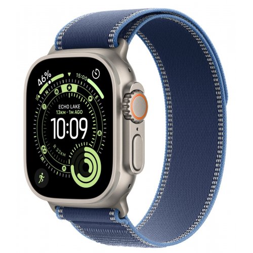 Смарт-часы Apple Watch Ultra 3 GPS + Cellular 49mm Natural Titanium Case with Blue/Bright Blue Trail Loop - M/L (MEWU4QP/A) купить в Украине: Киев, Днепр, Харьков, Одесса  | Низкая цена, отзывы, характеристики от TELEMART фото