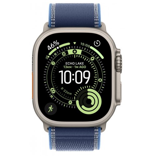 Смарт-часы Apple Watch Ultra 3 GPS + Cellular 49mm Natural Titanium Case with Blue/Bright Blue Trail Loop - M/L (MEWU4QP/A) купить в Украине: Киев, Днепр, Харьков, Одесса  | Низкая цена, отзывы, характеристики от TELEMART фото