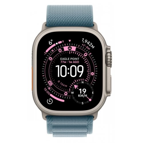 Смарт-часы Apple Watch Ultra 3 GPS + Cellular 49mm Natural Titanium Case with Natural Titanium Milanese Loop - Large (MF0E4QP/A) купить в Украине: Киев, Днепр, Харьков, Одесса  | Низкая цена, отзывы, характеристики от TELEMART фото