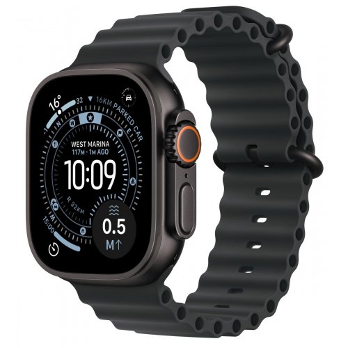 Смарт-годинник Apple Watch Ultra 3 GPS + Cellular 49mm Black Titanium Case with Black Ocean Band (MF0J4QP/A) купити в Україні: Київ, Львів, Хмельницький, Тернопіль | Низька ціна, відгуки, характеристики від TELEMART фото