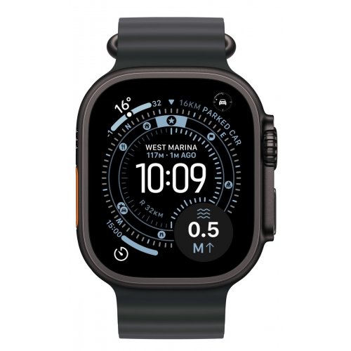 Смарт-годинник Apple Watch Ultra 3 GPS + Cellular 49mm Black Titanium Case with Black Ocean Band (MF0J4QP/A) купити в Україні: Київ, Львів, Хмельницький, Тернопіль | Низька ціна, відгуки, характеристики від TELEMART фото